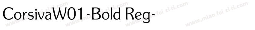 CorsivaW01-Bold Reg字体转换